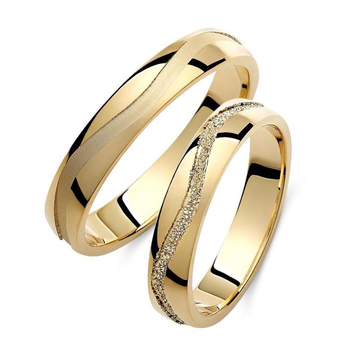 Wedding rings Yellow Gold Valauro 421Γ_Γ-Α